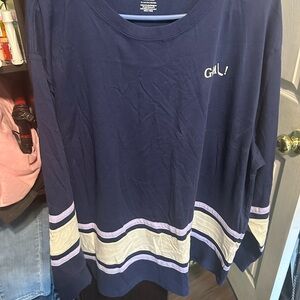 PINK Victoria's Secret Navy Long Sleeve Top